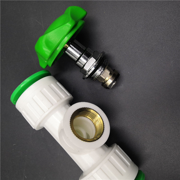 PPR/PE inline голям поток фитинги със скоростно щепселно свързване, глобален клапан и шаров клапан, модел 003, дебелина на стената 3 мм, клас Superior