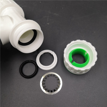 PPR/PE inline голям поток фитинги със скоростно щепселно свързване, глобален клапан и шаров клапан, модел 003, дебелина на стената 3 мм, клас Superior