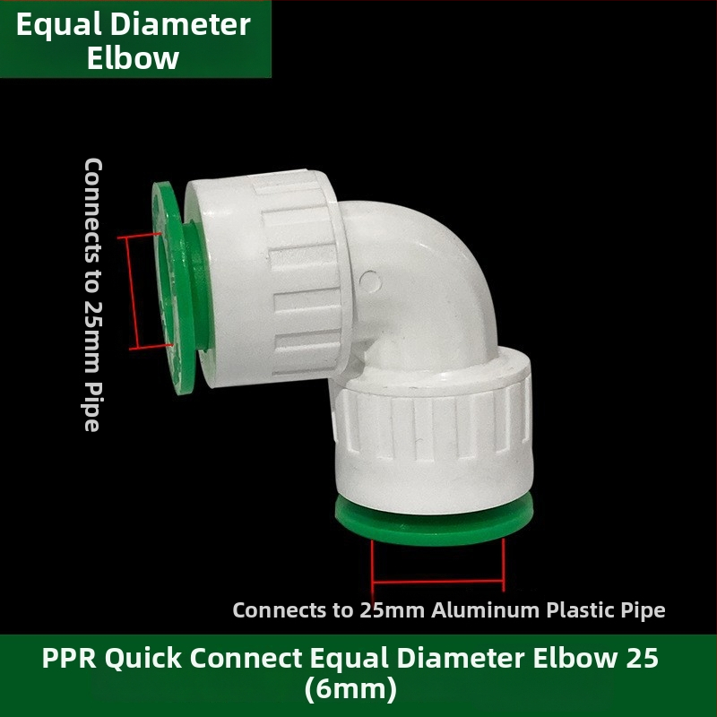Inline PPR/PE vysokorýchlostné fitingy s rýchlo pripojovacími spojkami, globový ventil a guľový ventil, model 003, hrúbka steny 3 mm, vynikajúca kvalita