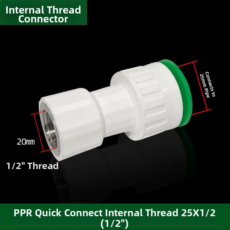 Inline PPR/PE vysokorýchlostné fitingy s rýchlo pripojovacími spojkami, globový ventil a guľový ventil, model 003, hrúbka steny 3 mm, vynikajúca kvalita