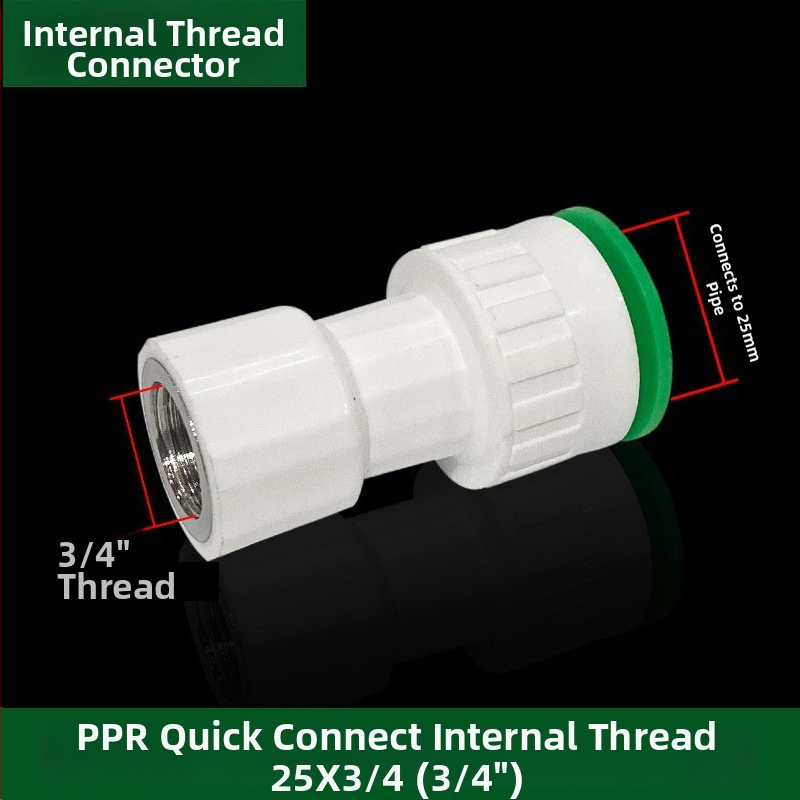 Inline PPR/PE vysokorýchlostné fitingy s rýchlo pripojovacími spojkami, globový ventil a guľový ventil, model 003, hrúbka steny 3 mm, vynikajúca kvalita