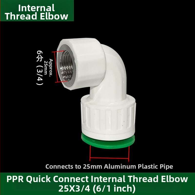 Inline PPR/PE vysokorýchlostné fitingy s rýchlo pripojovacími spojkami, globový ventil a guľový ventil, model 003, hrúbka steny 3 mm, vynikajúca kvalita
