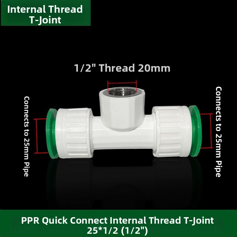 Inline PPR/PE vysokorýchlostné fitingy s rýchlo pripojovacími spojkami, globový ventil a guľový ventil, model 003, hrúbka steny 3 mm, vynikajúca kvalita