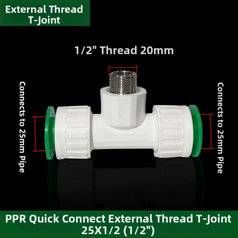 Inline PPR/PE vysokorýchlostné fitingy s rýchlo pripojovacími spojkami, globový ventil a guľový ventil, model 003, hrúbka steny 3 mm, vynikajúca kvalita