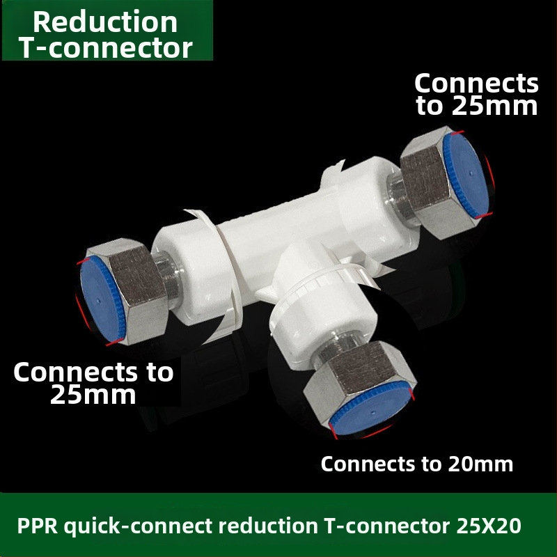 Inline PPR/PE vysokorýchlostné fitingy s rýchlo pripojovacími spojkami, globový ventil a guľový ventil, model 003, hrúbka steny 3 mm, vynikajúca kvalita