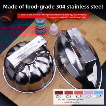 Ιαπωνικού στυλ φόρμα ρυζιού για ομελέτα από ανοξείδωτο ατσάλι 304, σε σχήμα παπάγια-κολοκύθα, κατάλληλη για σάντουις με ρύζι και τηγανητό ρύζι