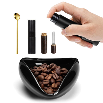 Πιάτο προβολής κόκκων καφέ - κεραμικό, χειροποίητο, μοντέρνο και μινιμαλιστικό στυλ, για καφέ, συμβατά αξεσουάρ