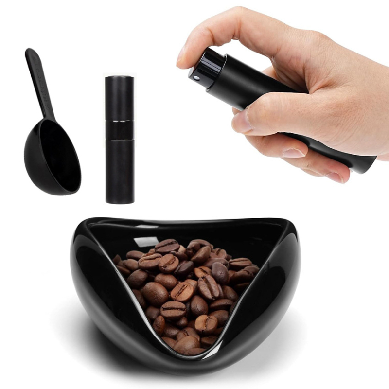 Πιάτο προβολής κόκκων καφέ - κεραμικό, χειροποίητο, μοντέρνο και μινιμαλιστικό στυλ, για καφέ, συμβατά αξεσουάρ