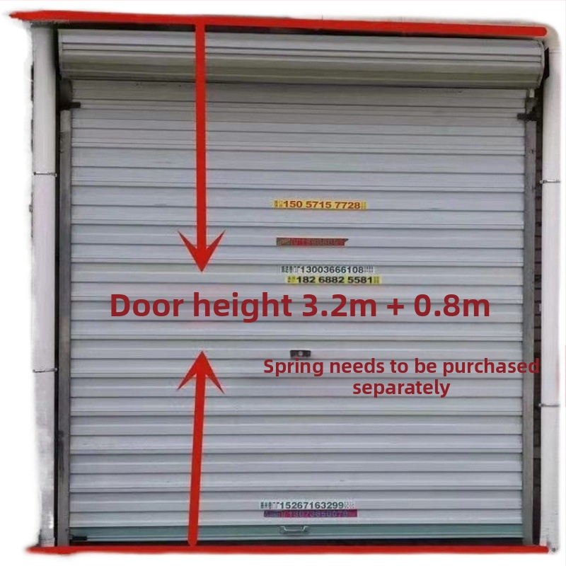 Pružina na roletové dvere, univerzálny typ, pružná páska, dlhý železný plech pre ručne posúvateľné dvere