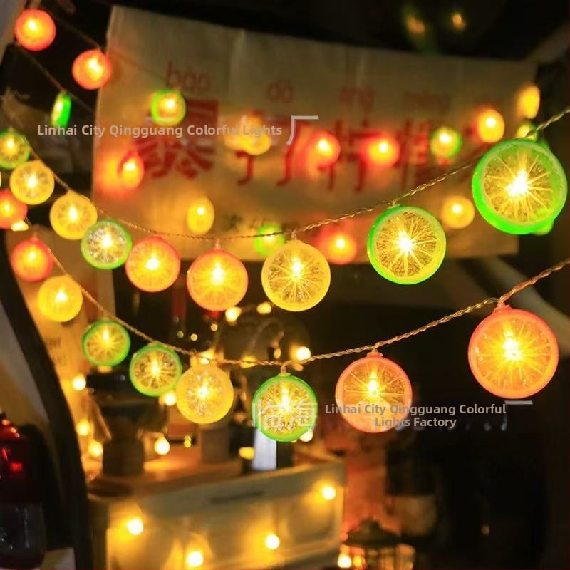 Șir de lumini LED decorative cu forme stelute, curcubeu și nor — 3.8W, alimentare DC, pentru interior și exterior, control prin buton sau telecomandă