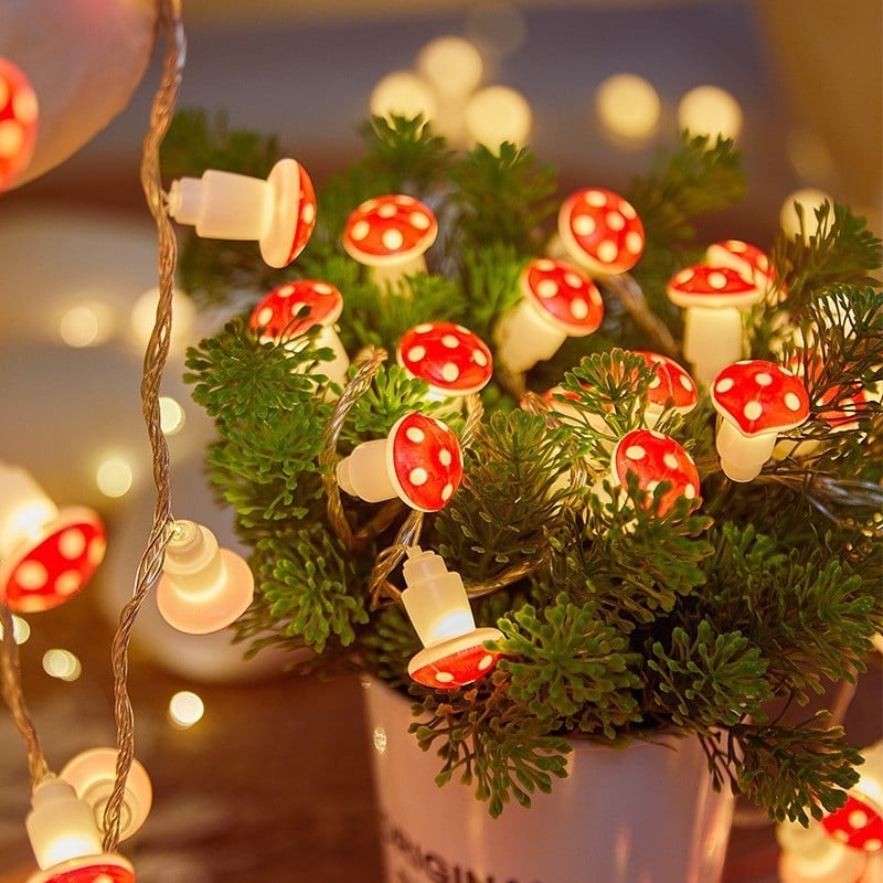 Șir de lumini LED decorative cu forme stelute, curcubeu și nor — 3.8W, alimentare DC, pentru interior și exterior, control prin buton sau telecomandă