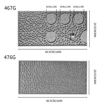 Μάτ σιλικόνης για μηχανή καφέ – αντιολισθητικό, ανθεκτικό σε υψηλές θερμοκρασίες, δίσκος σταγόνων, επιφάνεια πάγκου