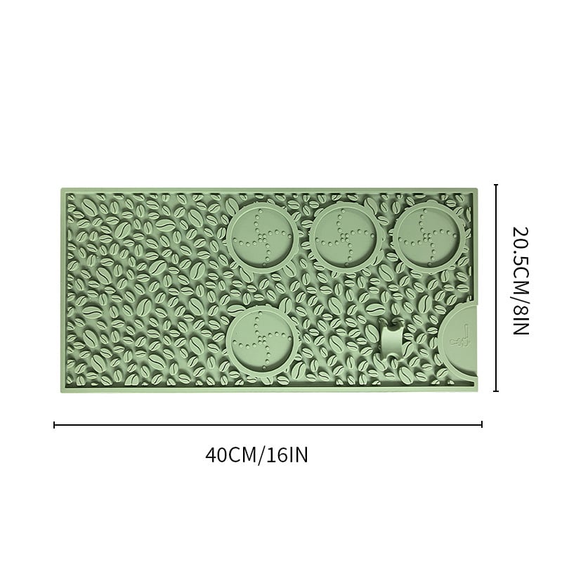 Μάτ σιλικόνης για μηχανή καφέ – αντιολισθητικό, ανθεκτικό σε υψηλές θερμοκρασίες, δίσκος σταγόνων, επιφάνεια πάγκου