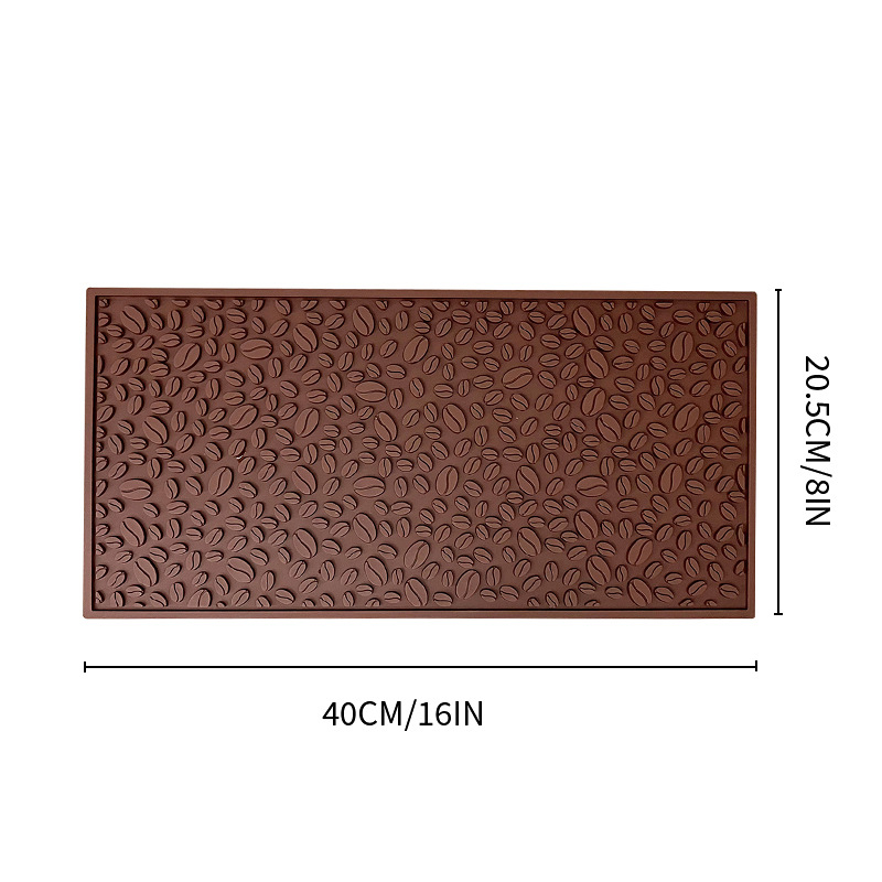 Μάτ σιλικόνης για μηχανή καφέ – αντιολισθητικό, ανθεκτικό σε υψηλές θερμοκρασίες, δίσκος σταγόνων, επιφάνεια πάγκου