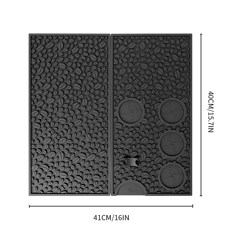 Μάτ σιλικόνης για μηχανή καφέ – αντιολισθητικό, ανθεκτικό σε υψηλές θερμοκρασίες, δίσκος σταγόνων, επιφάνεια πάγκου