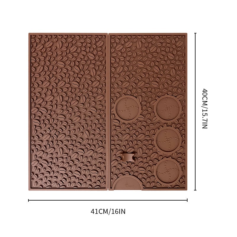 Μάτ σιλικόνης για μηχανή καφέ – αντιολισθητικό, ανθεκτικό σε υψηλές θερμοκρασίες, δίσκος σταγόνων, επιφάνεια πάγκου