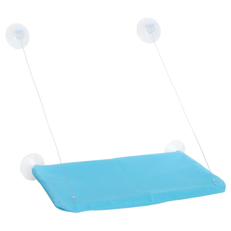 Hartley γατό-χαμάκ φωλιά: κρεμαστό με βεντούζες, αναδιπλούμενο κρεβάτι παραθύρου, από ύφασμα