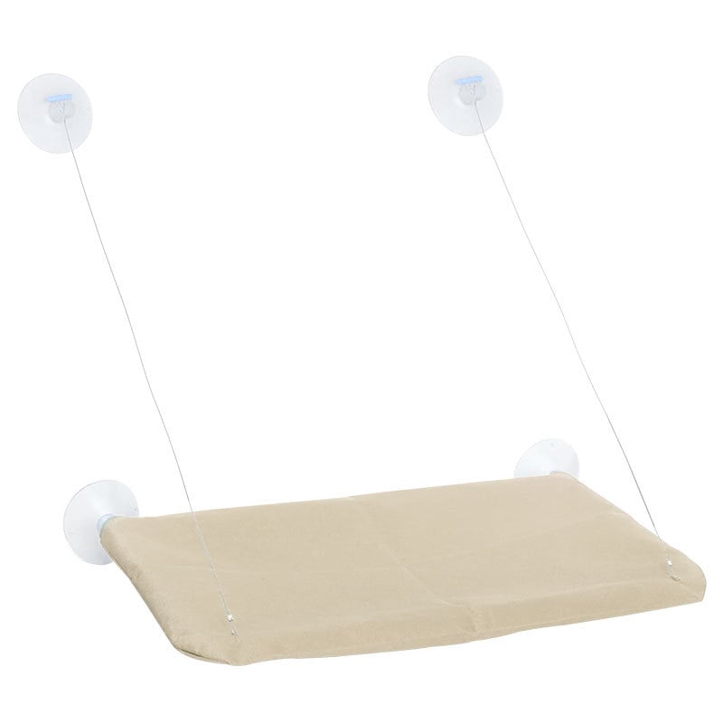 Hartley γατό-χαμάκ φωλιά: κρεμαστό με βεντούζες, αναδιπλούμενο κρεβάτι παραθύρου, από ύφασμα