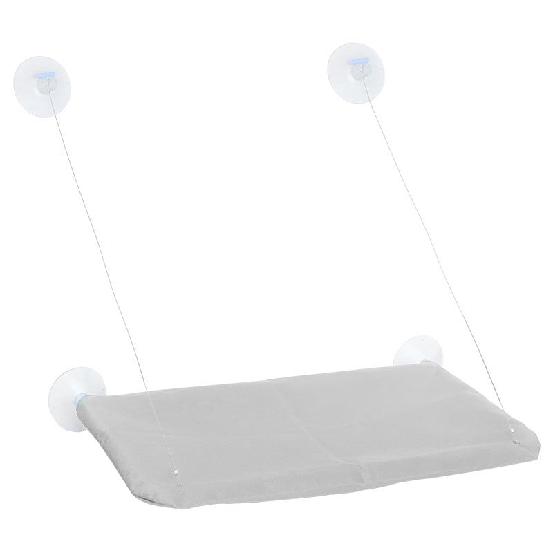 Hartley γατό-χαμάκ φωλιά: κρεμαστό με βεντούζες, αναδιπλούμενο κρεβάτι παραθύρου, από ύφασμα