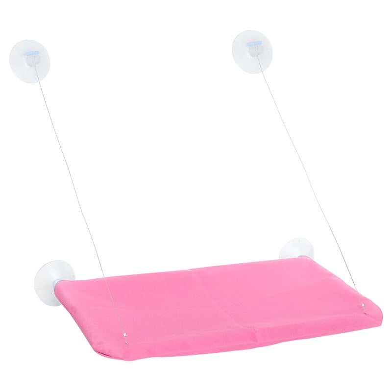 Hartley γατό-χαμάκ φωλιά: κρεμαστό με βεντούζες, αναδιπλούμενο κρεβάτι παραθύρου, από ύφασμα