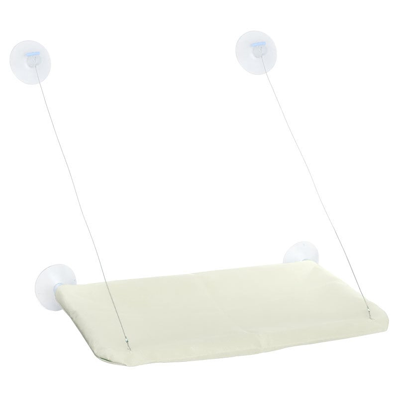 Hartley γατό-χαμάκ φωλιά: κρεμαστό με βεντούζες, αναδιπλούμενο κρεβάτι παραθύρου, από ύφασμα