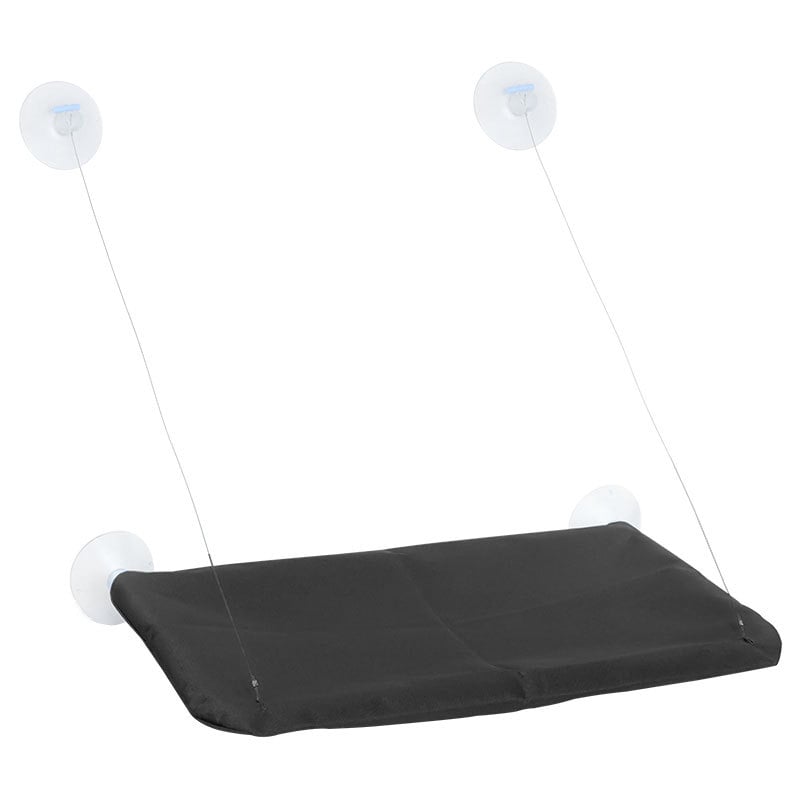 Hartley γατό-χαμάκ φωλιά: κρεμαστό με βεντούζες, αναδιπλούμενο κρεβάτι παραθύρου, από ύφασμα