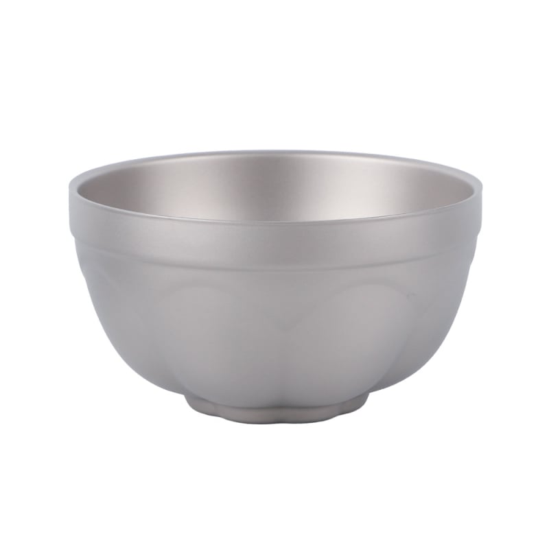 Титаниева осмоъгълна купа за къмпинг, преносима и ултралека, двойнослойна топлоизолация, тегло 98 г