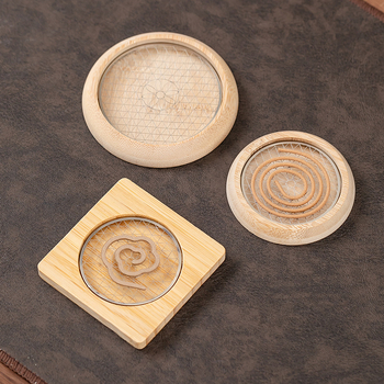 Okrugli tamjanik, kineskog stila, materijal Phoebe, nehrđajući čelik mrežasti držač, polu-ručno i polu-mehaničko izrađivanje