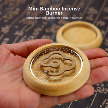 Okrúhly kadidlový horák, čínskeho štýlu, materiál Phoebe, nerezový sieťový držiak, poloautomatické a polo-mechanické spracovanie