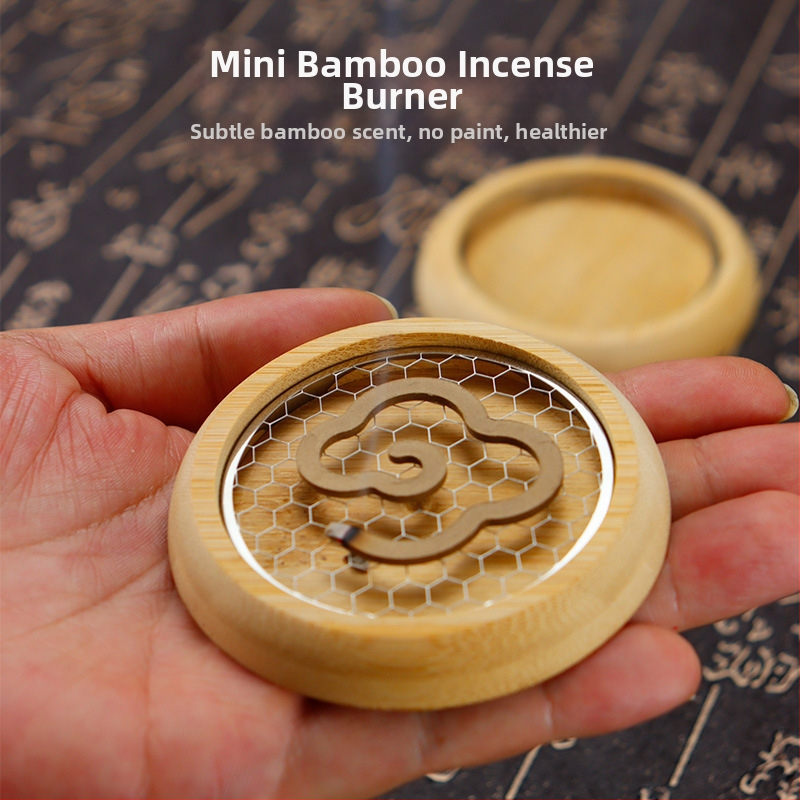 Okrúhly kadidlový horák, čínskeho štýlu, materiál Phoebe, nerezový sieťový držiak, poloautomatické a polo-mechanické spracovanie