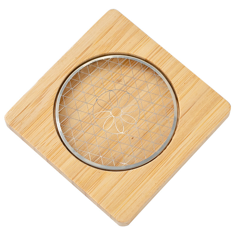 Okrugli tamjanik, kineskog stila, materijal Phoebe, nehrđajući čelik mrežasti držač, polu-ručno i polu-mehaničko izrađivanje