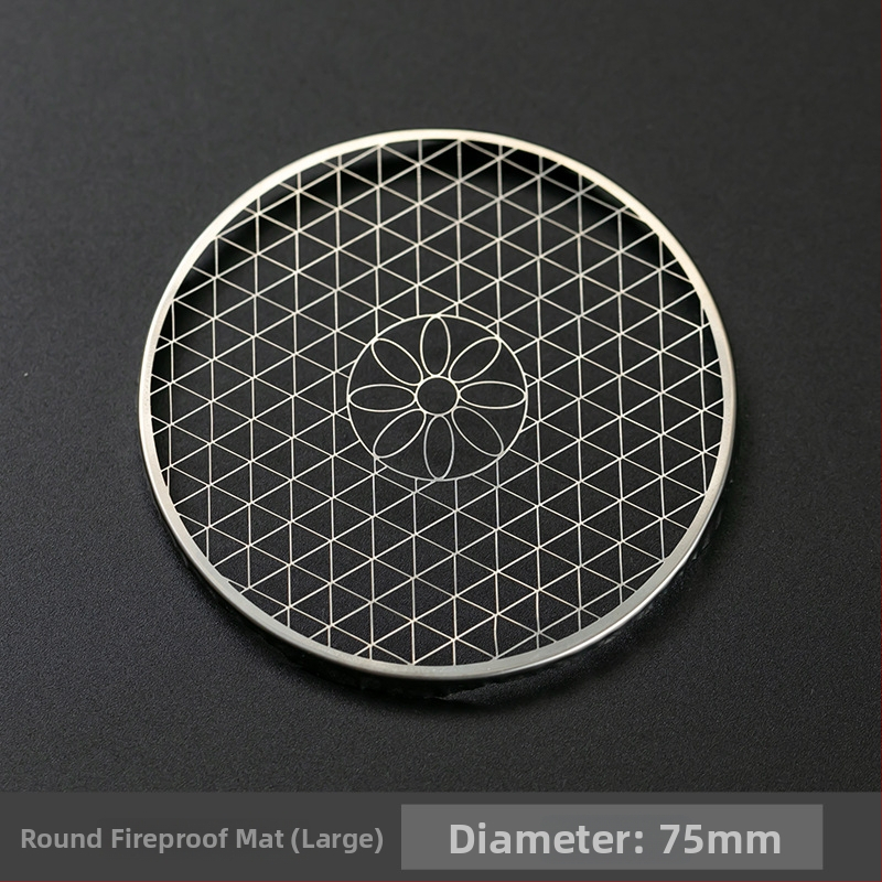 Okrúhly kadidlový horák, čínskeho štýlu, materiál Phoebe, nerezový sieťový držiak, poloautomatické a polo-mechanické spracovanie