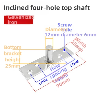 Set podových pružín pre rámové sklenené dvere: horná osová platňa, pevný náhon, horný T-typ jadro; Materiál: 304/201 nerezová oceľ alebo galvanizovaná oceľ; Štýl: moderný minimalizmus