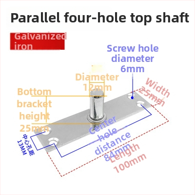 Set podových pružín pre rámové sklenené dvere: horná osová platňa, pevný náhon, horný T-typ jadro; Materiál: 304/201 nerezová oceľ alebo galvanizovaná oceľ; Štýl: moderný minimalizmus