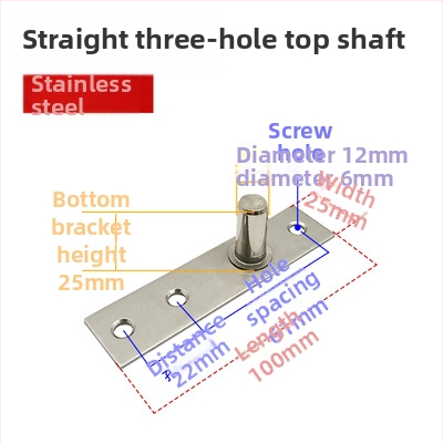 Set podových pružín pre rámové sklenené dvere: horná osová platňa, pevný náhon, horný T-typ jadro; Materiál: 304/201 nerezová oceľ alebo galvanizovaná oceľ; Štýl: moderný minimalizmus