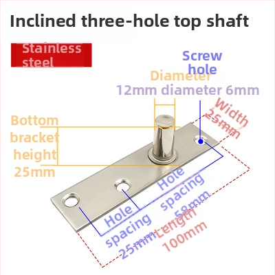 Set podových pružín pre rámové sklenené dvere: horná osová platňa, pevný náhon, horný T-typ jadro; Materiál: 304/201 nerezová oceľ alebo galvanizovaná oceľ; Štýl: moderný minimalizmus