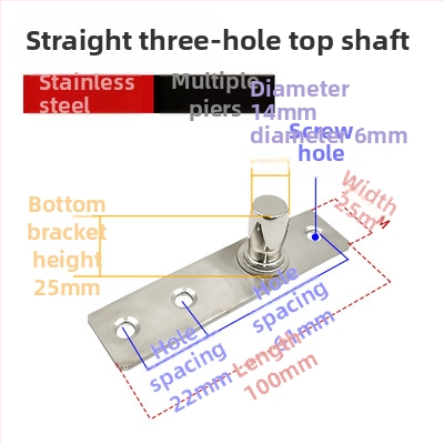 Set podových pružín pre rámové sklenené dvere: horná osová platňa, pevný náhon, horný T-typ jadro; Materiál: 304/201 nerezová oceľ alebo galvanizovaná oceľ; Štýl: moderný minimalizmus