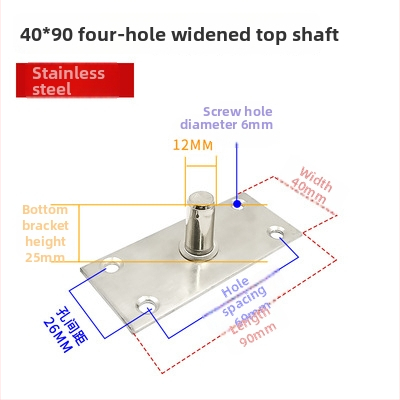 Set podových pružín pre rámové sklenené dvere: horná osová platňa, pevný náhon, horný T-typ jadro; Materiál: 304/201 nerezová oceľ alebo galvanizovaná oceľ; Štýl: moderný minimalizmus