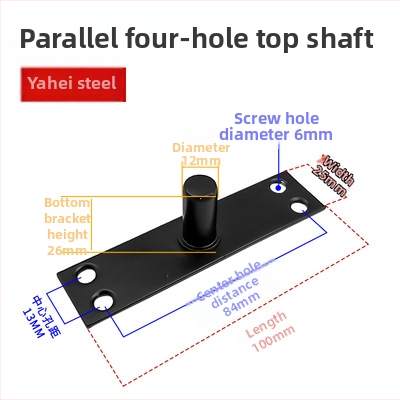 Set podových pružín pre rámové sklenené dvere: horná osová platňa, pevný náhon, horný T-typ jadro; Materiál: 304/201 nerezová oceľ alebo galvanizovaná oceľ; Štýl: moderný minimalizmus