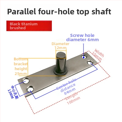 Set podových pružín pre rámové sklenené dvere: horná osová platňa, pevný náhon, horný T-typ jadro; Materiál: 304/201 nerezová oceľ alebo galvanizovaná oceľ; Štýl: moderný minimalizmus