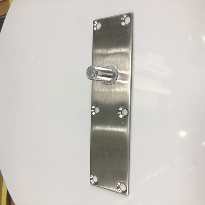 Keretes üvegajtó aljzati rugó készlet: felső tengelylemez, rögzítő tengely, T- alakú felső mag; Anyag: 304/201 rozsdamentes acél vagy galvanizált acél; Stílus: modern minimalizmus