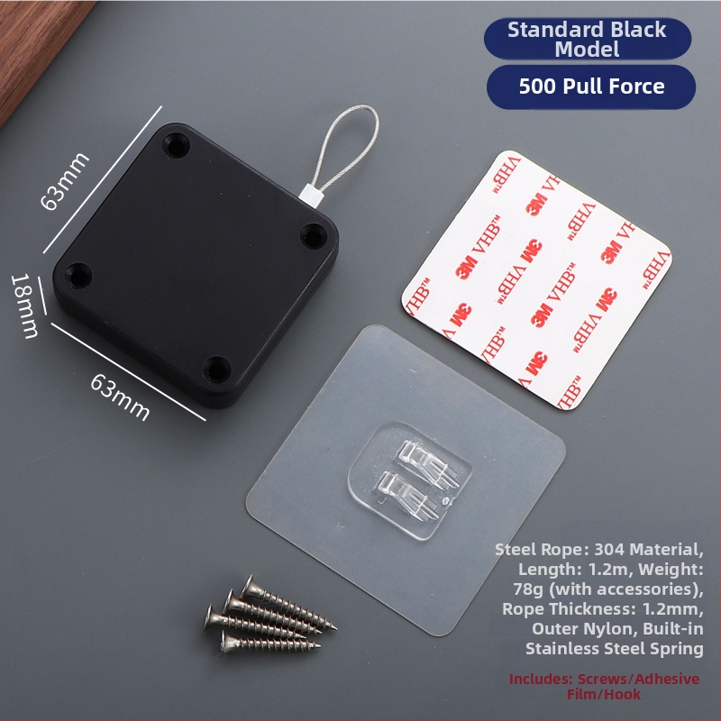 Zatvárač dverí na šnúrku — automatický, plastový, Zhujiang, moderný minimalistický dizajn