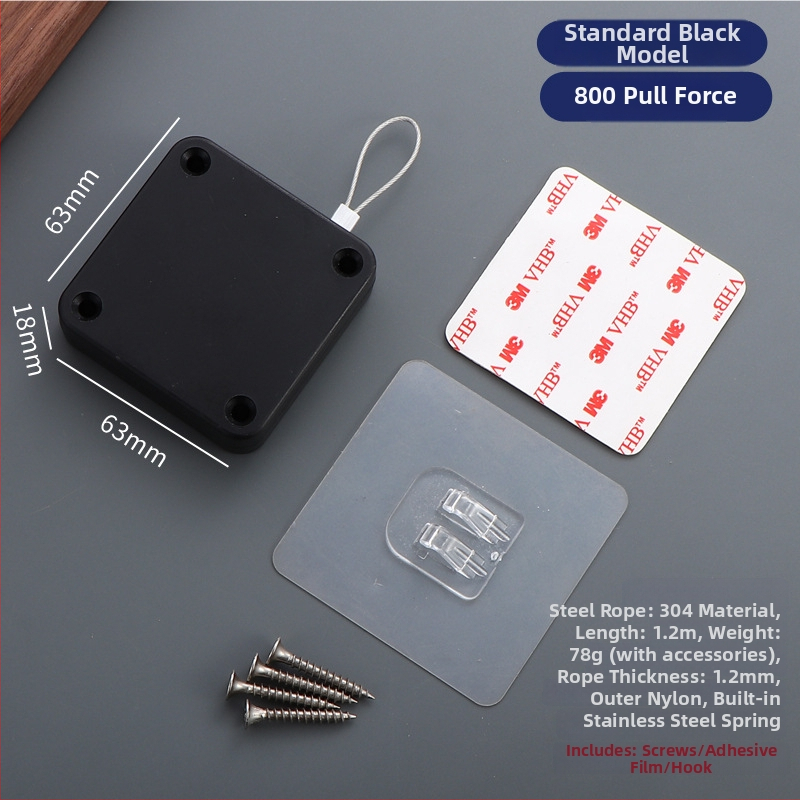 Zatvárač dverí na šnúrku — automatický, plastový, Zhujiang, moderný minimalistický dizajn