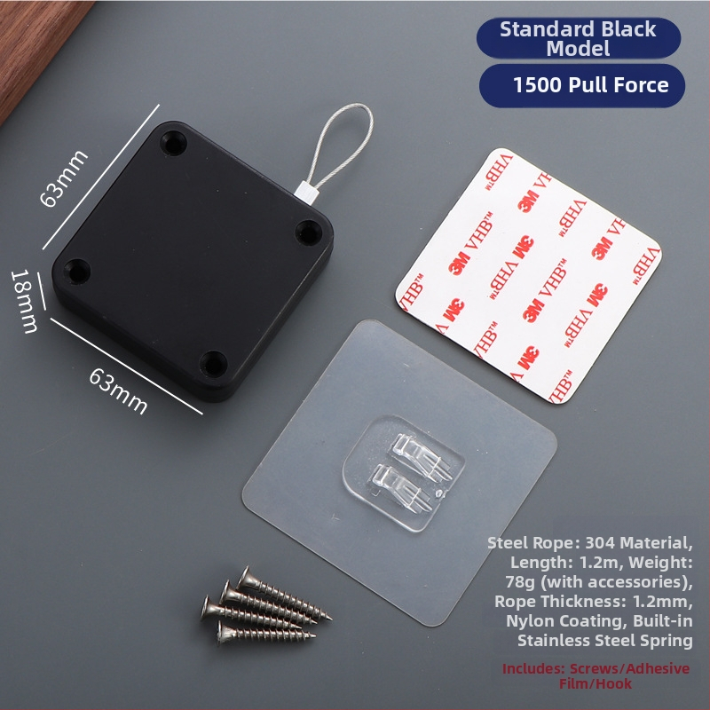 Zatvárač dverí na šnúrku — automatický, plastový, Zhujiang, moderný minimalistický dizajn