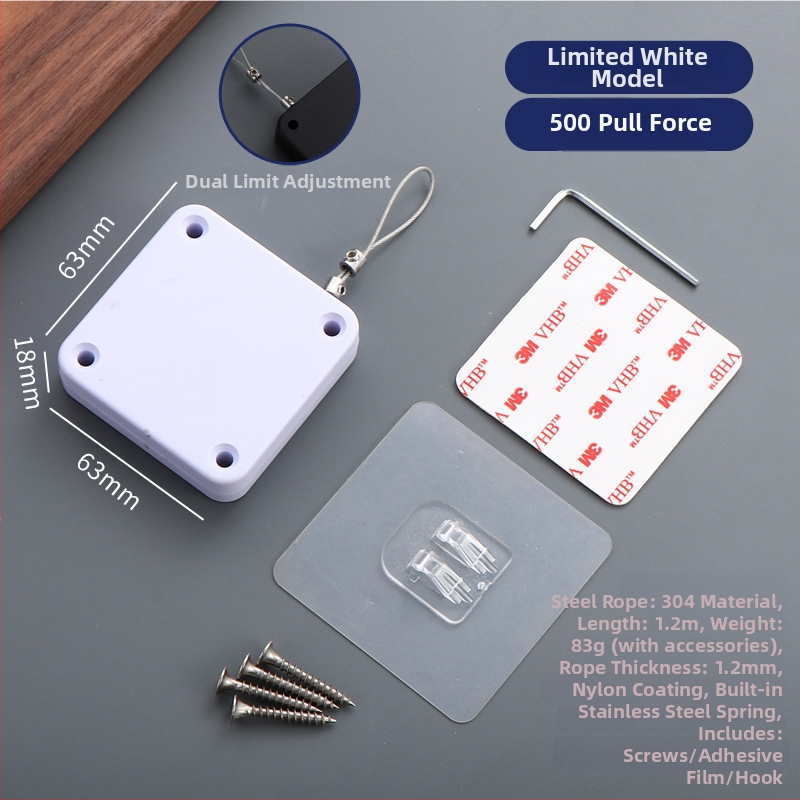 Zatvárač dverí na šnúrku — automatický, plastový, Zhujiang, moderný minimalistický dizajn