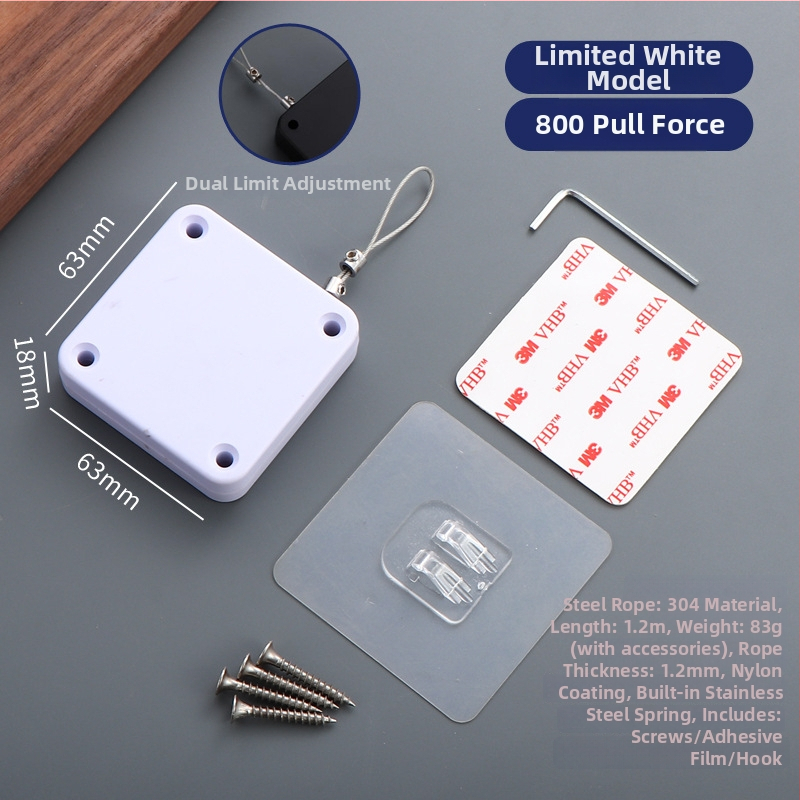 Zatvárač dverí na šnúrku — automatický, plastový, Zhujiang, moderný minimalistický dizajn