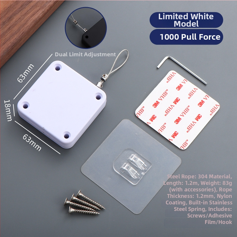 Zatvárač dverí na šnúrku — automatický, plastový, Zhujiang, moderný minimalistický dizajn