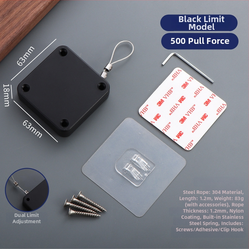 Zatvárač dverí na šnúrku — automatický, plastový, Zhujiang, moderný minimalistický dizajn