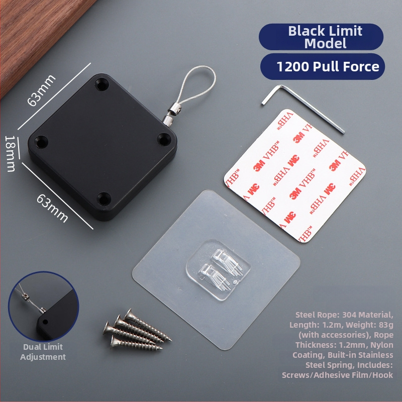 Zatvárač dverí na šnúrku — automatický, plastový, Zhujiang, moderný minimalistický dizajn