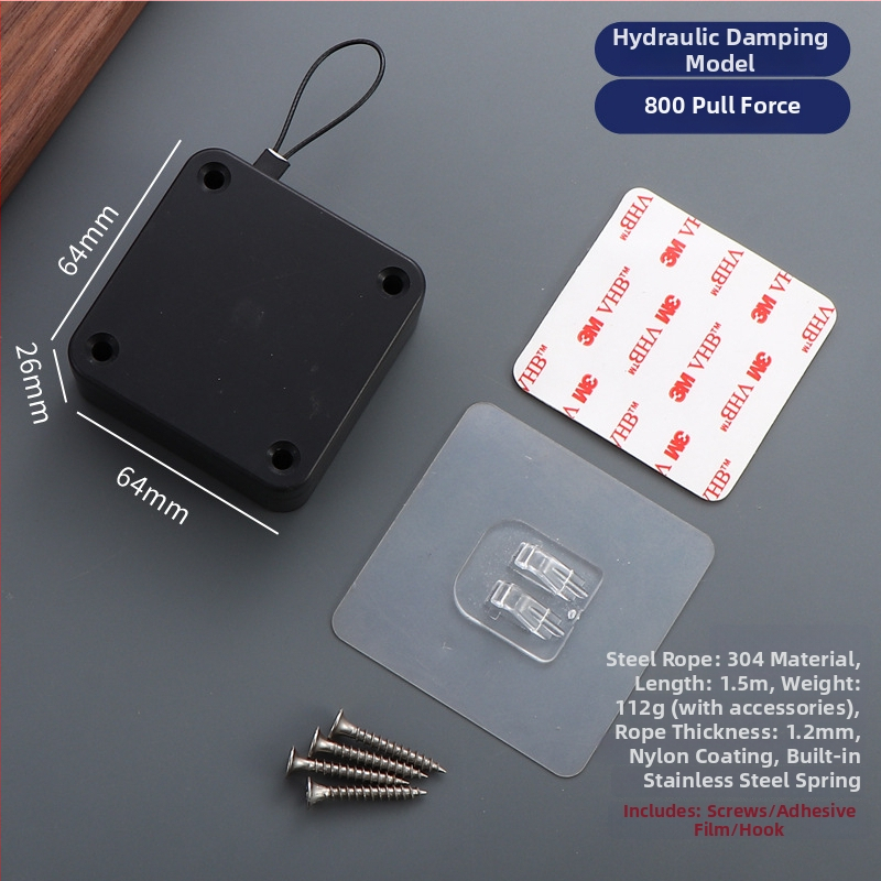 Zatvárač dverí na šnúrku — automatický, plastový, Zhujiang, moderný minimalistický dizajn